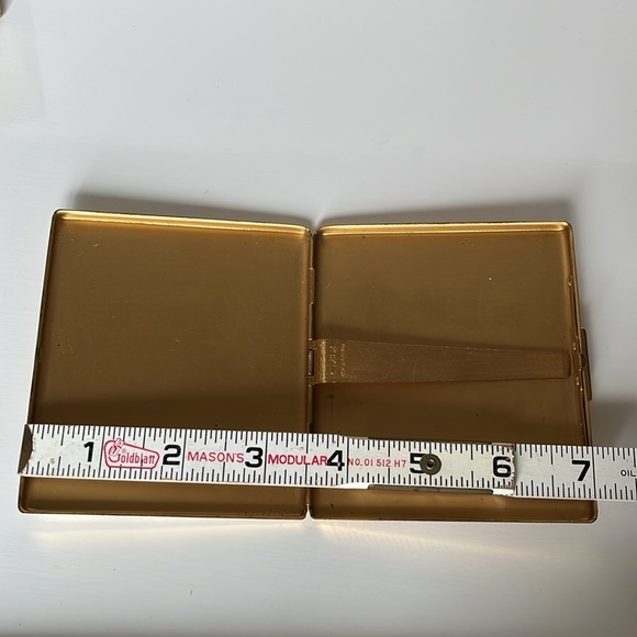 Colibri Compact Card Cigarette Case Courting Couples Park Lane Gold England - Picture 12 of 15